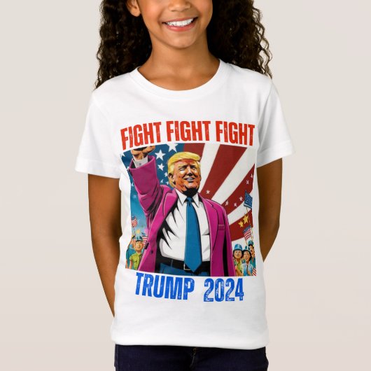 トランプ2024戦闘戦 Tシャツ (正面)