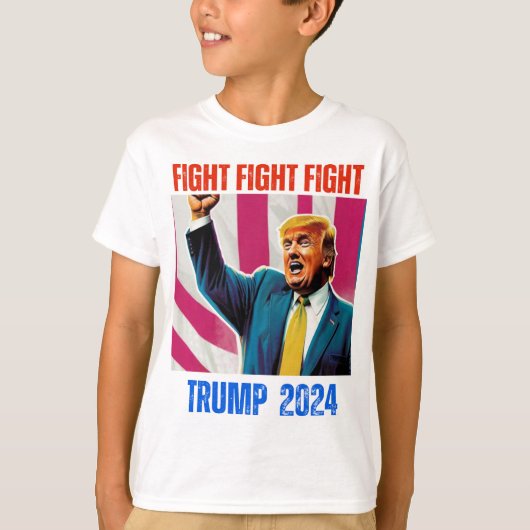 トランプ2024戦闘戦 Tシャツ (正面)