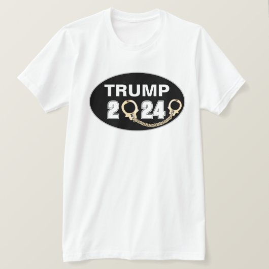 トランプ2024手錠 Tシャツ (デザイン正面)