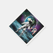 トランプ2024招待状宇宙飛行士 スタンダードカクテルナプキン (角)