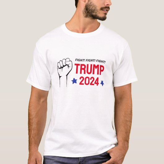 トランプ2024拳Tシャツ Tシャツ (正面)
