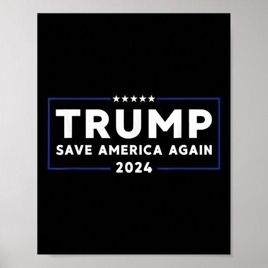 トランプ2024救アメリカ再びア救メリカトランプ ポスター (正面)