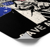 トランプ2024救アメリカ再度米国国旗1 ポスター (角)