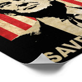 トランプ2024救アメリカ国旗の選択画面 ポスター (角)