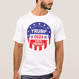 トランプ2024救アメリカ Tシャツ
