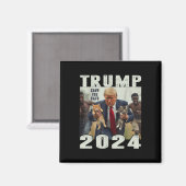 トランプ2024救猫ことわざ論争 マグネット (正面/裏面)