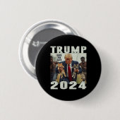 トランプ2024救猫ことわざ論争 缶バッジ (正面&裏面)