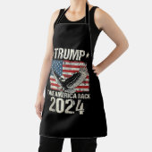 トランプ2024旗アメリカを連れ戻す男性女性トランプ エプロン (インサイチュ)