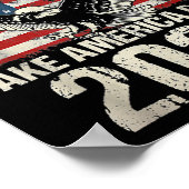 トランプ2024旗アメリカを連れ戻す男性女性トランプ ポスター (角)