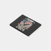 トランプ2024旗アメリカを連れ戻す男性女性トランプ ポストイット (アングル)