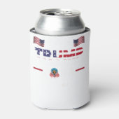 トランプ2024旗アメリカを連れ戻す男性女性 – Trum 缶クーラー (缶正面)