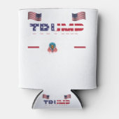 トランプ2024旗アメリカを連れ戻す男性女性 – Trum 缶クーラー (正面)