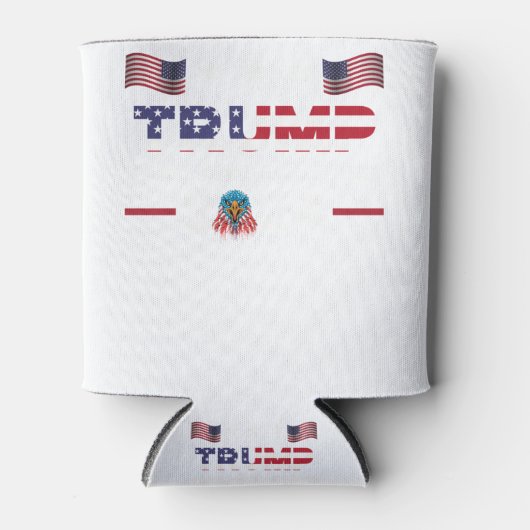 トランプ2024旗アメリカを連れ戻す男性女性 – Trum 缶クーラー (正面)