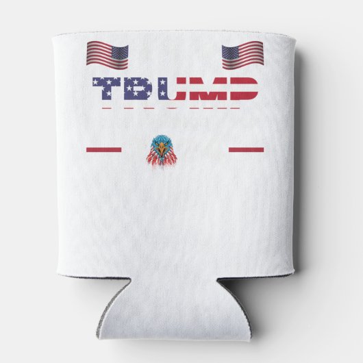 トランプ2024旗アメリカを連れ戻す男性女性 – Trum 缶クーラー (裏面)