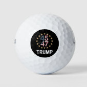 トランプ2024旗 アメリカを取り戻せ トランプ45 47 ゴルフボール (正面)