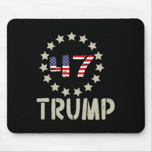 トランプ2024旗(Byck上)アメリカCkトランプFl マウスパッド