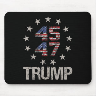 トランプ2024旗(Byck上)アメリカCkトランプFl マウスパッド