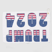 トランプ2024星とストライプ ゴルフタオル (横)