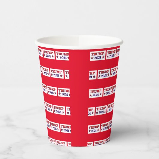 トランプ2024星 紙コップ (左)