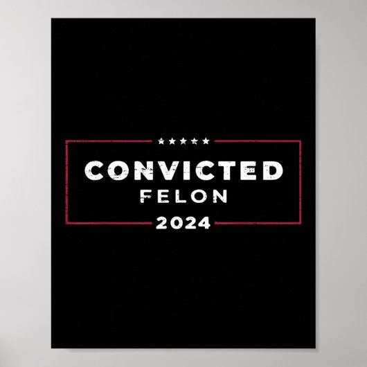 トランプ2024有罪判決を受けたフェロン、Im投票有罪判決 ポスター (正面)