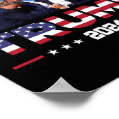 トランプ2024生き延びは選挙集会で撃たれた ポスター (角)