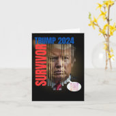トランプ2024生存者 カード (黄色い花)