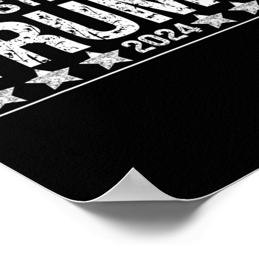 トランプ2024用 ポスター (角)