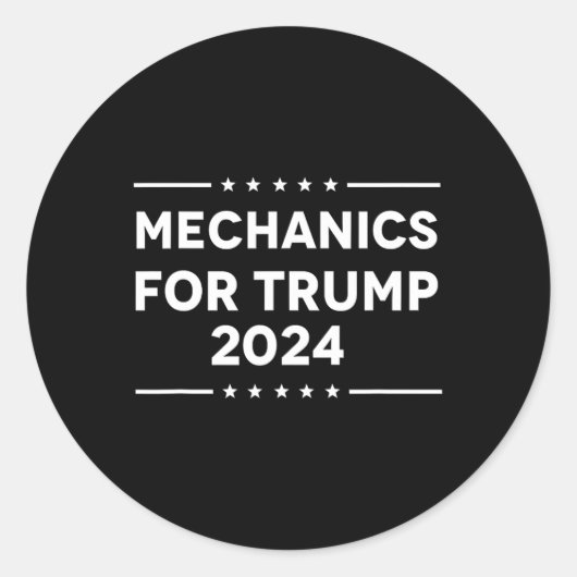 トランプ2024用 ラウンドシール (正面)