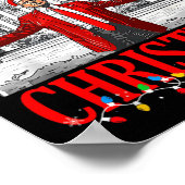 トランプ2024私はクリスマスのトランプのために家おもしろいに帰る ポスター (角)