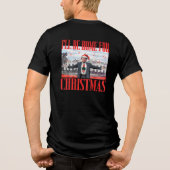 トランプ2024私はクリスマス2024パジャマのホームになる トライブレンドＴシャツ (裏面)