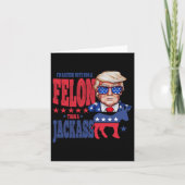 トランプ2024私はジャックよりもフェロンに投票したい カード (正面)