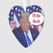 トランプ2024私は戻ってくる オーナメント (正面)