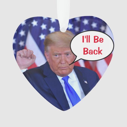 トランプ2024私は戻ってくる オーナメント (正面)