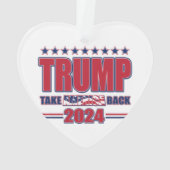 トランプ2024私は戻ってくる オーナメント (裏面)