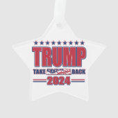 トランプ2024私は戻ってくる オーナメント (裏面)
