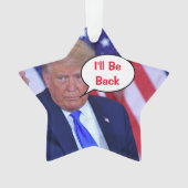トランプ2024私は戻ってくる オーナメント (正面)