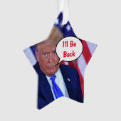 トランプ2024私は戻ってくる オーナメント (正面)