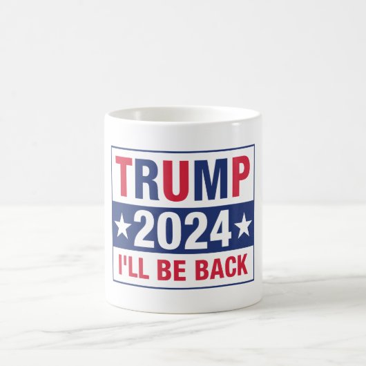 トランプ2024私は戻ってくる コーヒーマグカップ (中央)