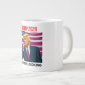 トランプ2024私は見た方が良い ジャンボコーヒーマグカップ (正面右)