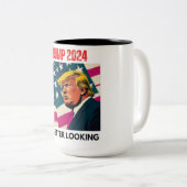 トランプ2024私は見た方が良い ツートーンマグカップ (正面右)