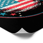 トランプ2024米国国旗1用 ポスター (角)