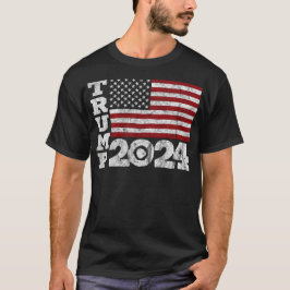 トランプ2024米国国旗45大統領の選挙2024 Tシャツ