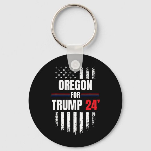 トランプ2024米国国旗 キーホルダー (正面)