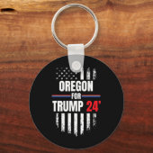 トランプ2024米国国旗 キーホルダー (正面)