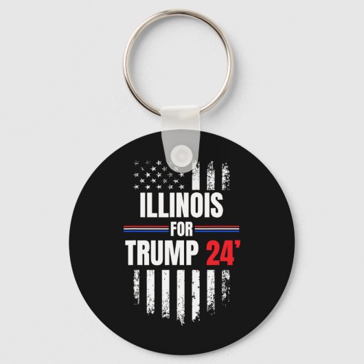 トランプ2024米国国旗 キーホルダー (正面)