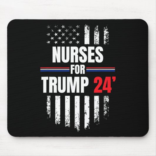 トランプ2024米国国旗 マウスパッド (正面)