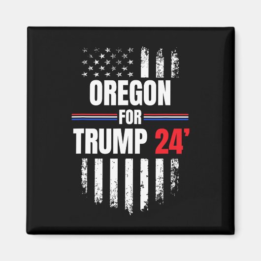 トランプ2024米国国旗 マグネット (正面)
