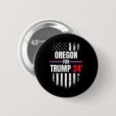 トランプ2024米国国旗 缶バッジ (正面&裏面)
