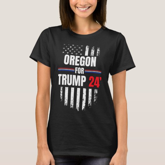 トランプ2024米国国旗 Tシャツ (正面)