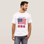 トランプ2024米国国旗 Tシャツ (正面フル)
